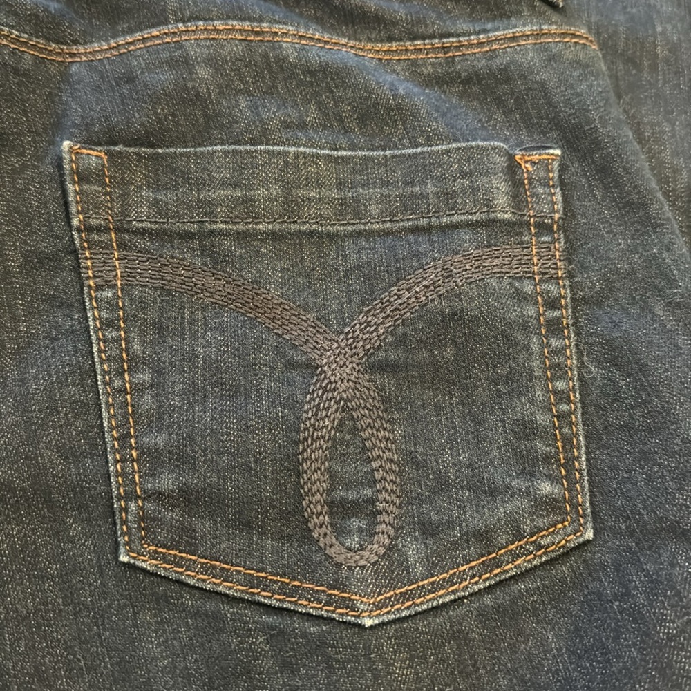 Calvin Klein shape wear dark blue boot cut jeans size 10 - Picture 4 of 9